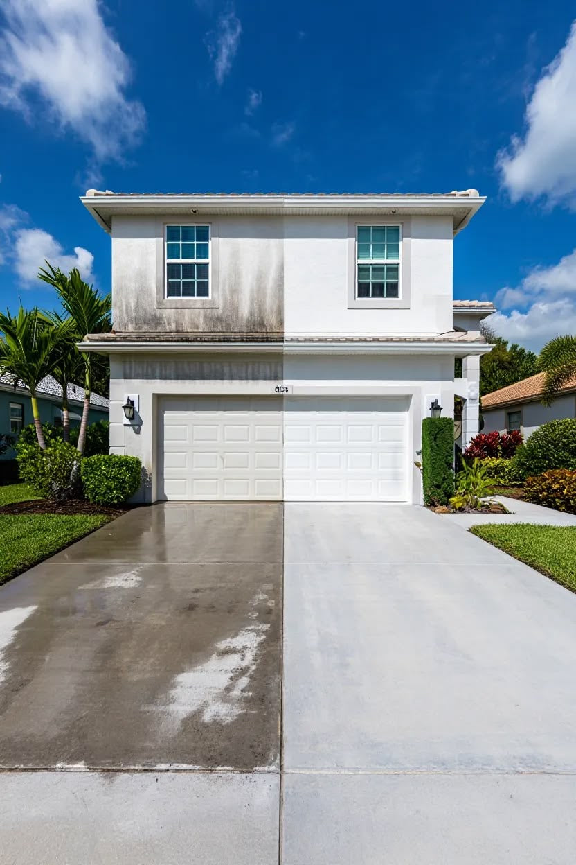 Residential Exterior Cleaning Service (contact for prices, free estimate)